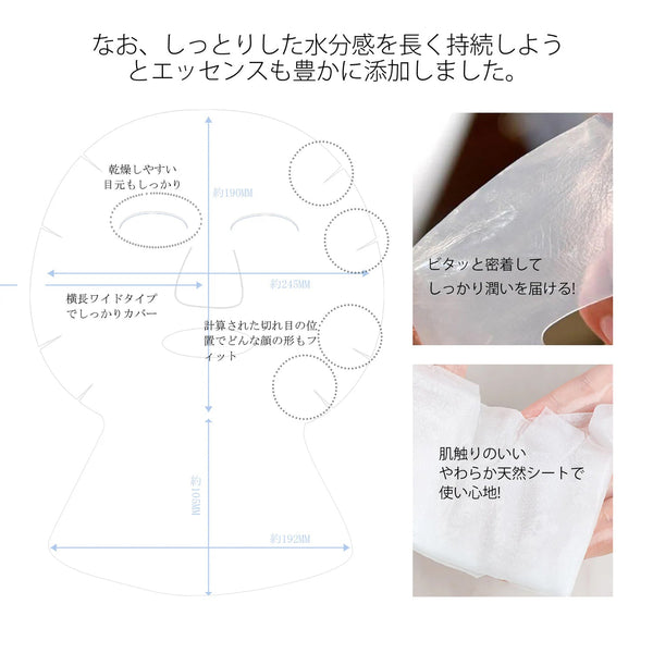MITOMO  <日本製> ドクダミ フェイス&ネックマスクパック – 豊かな潤いで美しい肌を育む!【DMSS00001-A-033】