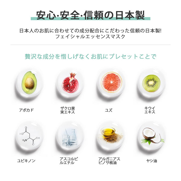 若々しい肌を手に入れましょう!MITOMO CICA コラーゲン ヒアルロン酸x2ペプチドウィークリーフェイスマスクパック4コンボセット<日本製>【TMDD00001-06-100】