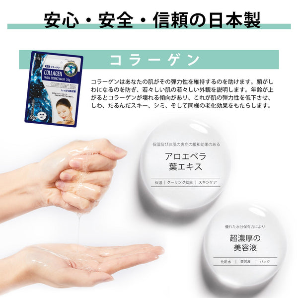 MITOMO<日本製>アンチエイジング/ビューティーフェイスマスクシートセット/全4種12パック/天然アロエベラ抽出物含有で肌を潤いに満たす【TKMT00006-01-012】