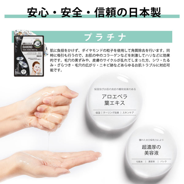 MITOMO /Tightening /スキンケア美容フェイスマスクシートセット <日本製> /全4種12パック高濃度の保湿成分が肌に水分を与え、乾燥を防ぎ、ダメージを受けた肌に水分を補給し、柔らかく滑らかな肌に導きます。【TKMT00006-05-012】