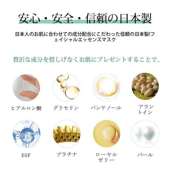 MITOMO 日本製 個別包装JP UKIYOEトライアルセット/8枚/Type E全4種 - 8枚のマスクで肌の状態を改善し、乾燥を防ぎ、ダメージを受けた肌に水分を補給します【TKJP00006-05-08】