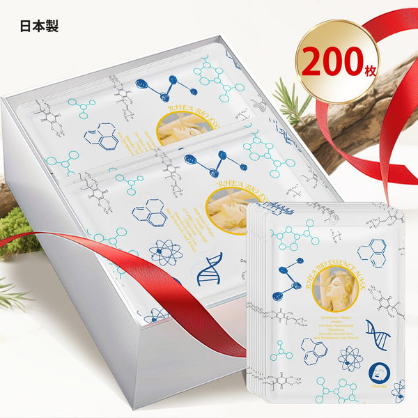 MITOMO <日本製>ミトモ めがみ303 Hydrolyzed Collagen コラーゲン レアバイオエッセンスマスク 常備用 ハリ 弾力 フェイスパック レア メガミ/200枚入りセット/スキンケア潤いパック/ミトモパック/【MGSS00303-F-025x020】