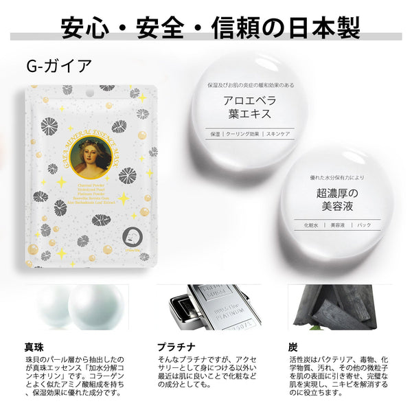 MITOMO <日本製> 美友女神 モイスチャライジングフェイスマスク16枚セット - 乾燥肌に潤い補給！高品質日本製美容マスク/ミトモパック/【TKMG00303-B-016】