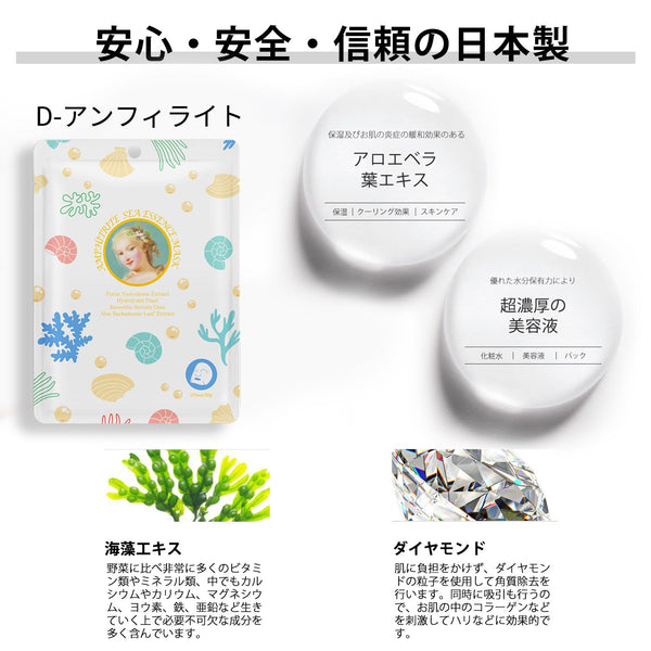 MITOMO <日本製> 美友女神 美肌フェイスマスクセット: 40枚入り- 贅沢なスキンケア体験を！乾燥から肌を守り、潤い補給/ミトモパック/【TKMG00303-A-040】