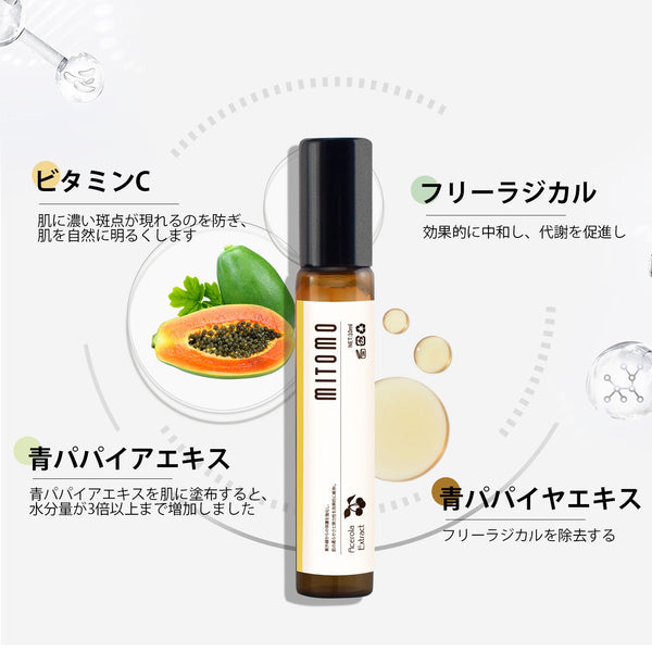 MITOMO 日本製パパイア果実エキススキンケア 潤い 保湿 フアンペアボトル10mlエキス【EXSA00001-14-010】