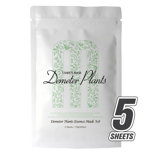 MITOMO <日本製> ミトモ めがみ505 Aloe Barbadensis アロエベラ デメテルプランツエッセンスマスク メガミ 乾燥対策 フェイスパック デメテル メガミ（5枚入り）/ミトモパック/【MGSA00505-C-075】