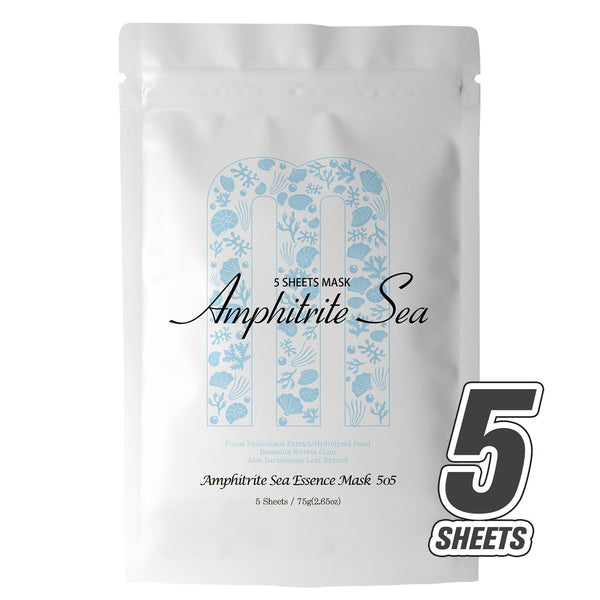 MITOMO <日本製>ミトモ めがみ505 Fucus Vesiculosus ヒバマタ アンフィトリテシーエッセンスマスク メガミ 栄養補給 フェイスパック アンピトリテ メガミ（5枚入り）/ミトモパック/【MGSA00505-D-075】