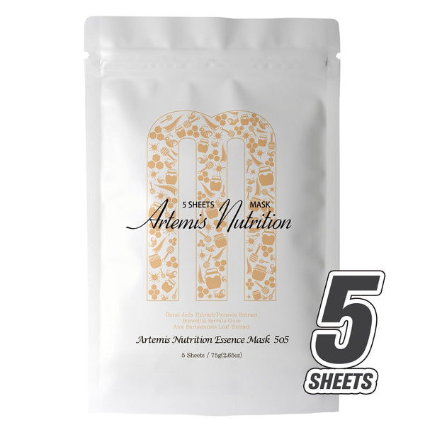 MITOMO <日本製>ミトモ めがみ505 Royal Jelly ローヤルゼリー アルテミスニュートリションエッセンスマスク メガミ 潤いキープ フェイスパック アルテミス メガミ（5枚入り）/ミトモパック/【MGSA00505-E-075】
