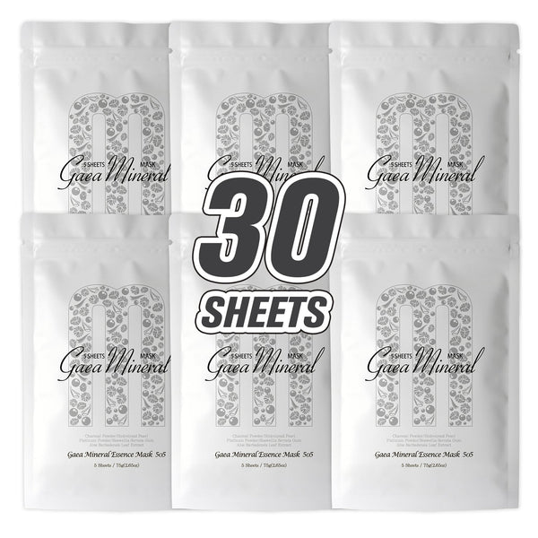 MITOMO <日本製> ミトモ めがみ505 Charcoal Powder スミパウダー ガイアミネラルエッセンスマスク メガミ くすみケア フェイスパック ガイア メガミ（5枚入り）/ミトモパック/【MGSA00505-G-075】