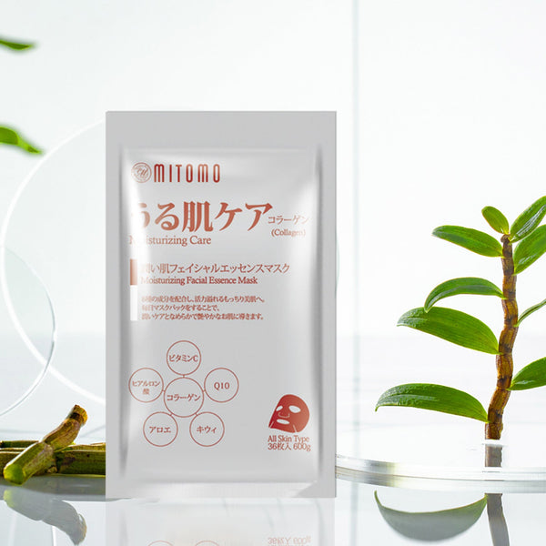 MITOMO <日本製> ミトモ MT101E Collagen コラーゲン うる肌ケア36枚 お徳用 モイスチャー フェイスマスク 1・3・5個セット お得/ミトモパック【MTSA00101-E-1】