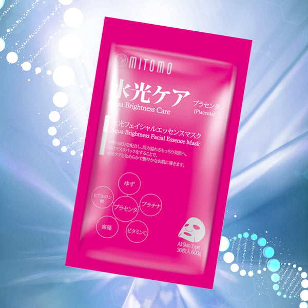 MITOMO <日本製> ミトモ MT101E Placenta プラセンタ 水光ケア36枚 お徳用 アクアブライトニング フェイスマスク 1・3・5個セット お得/ミトモパック【MTSA00101-E-4】