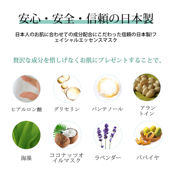 MITOMO <日本製>水分は/スキンケア美容フェイスマスクシートセット /全4種12パック/天然アロエベラ抽出物を配合した保湿効果/ミトモパック/ 【TKMT00006-03-012】