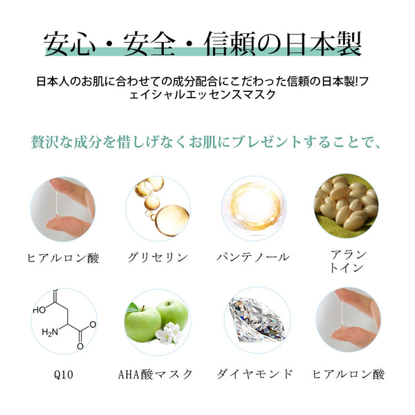 MITOMO<日本製＞美肌フェイスマスク-自分へのご褒美?お肌に潤いを与えるセット：高濃度の保湿成分で肌荒れ改善。天然アロエベラ配合/ミトモパック/【TKMT00562-05-016】