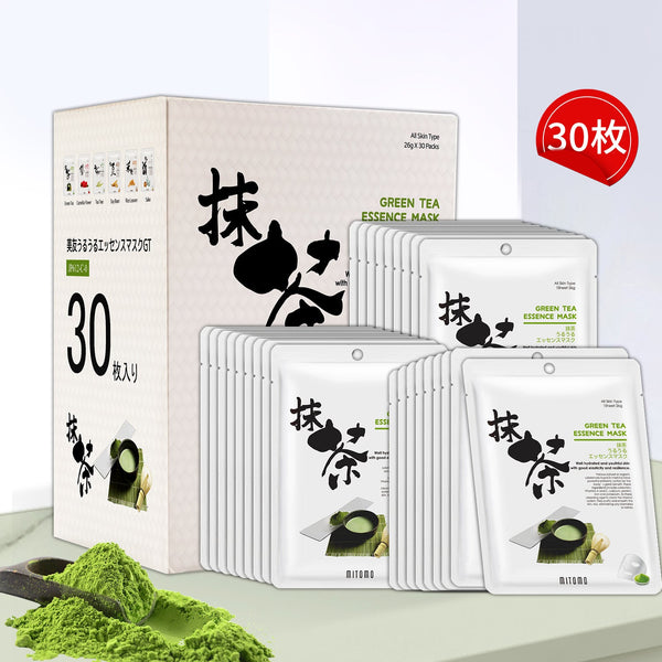 MITOMO <日本製>ミトモ うるうる612 GREEN TEA  グリーンティー パック 抹茶うるうる エッセンスマスク ハイエンド 高保湿 パック サロン級ケア/30枚/ミトモパック/【JPSS00612-C-0x003】