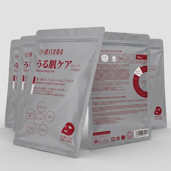 MITOMO <日本製> ミトモ MT101E Collagen コラーゲン うる肌ケア36枚 お徳用 モイスチャー フェイスマスク 1・3・5個セット お得/ミトモパック【MTSA00101-E-1】