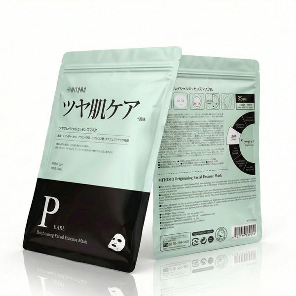 MITOMO <日本製>ミトモ MT505E Pearl パール ツヤ肌ケア  35枚 お徳用 ブライトニング フェイスパック お得/ミトモパック/【MTSA00505-E-2】