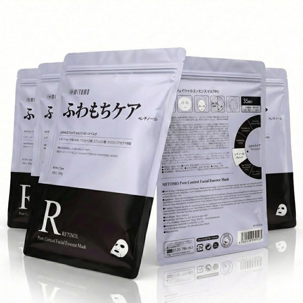 MITOMO <日本製>ミトモ MT505E Retinol レチノール ふわもちケア 35枚 お徳用 フワモチケア フェイスパック お得/ミトモパック/【MTSA00505-E-3】