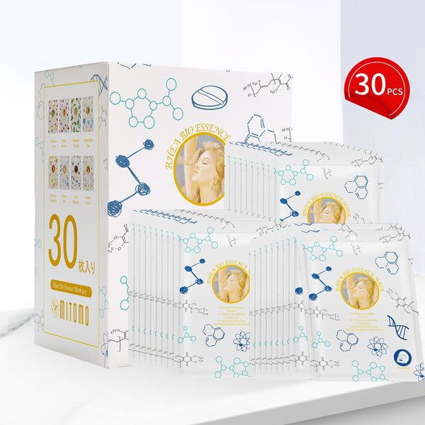 MITOMO <日本製> ミトモ めがみ303 Hydrolyzed Collagen コラーゲン レアバイオエッセンスマスク 常備用 ハリ 弾力 フェイスパック レア メガミ/1枚入りx30個/ミトモパック/【MGSS00303-F-025x003】